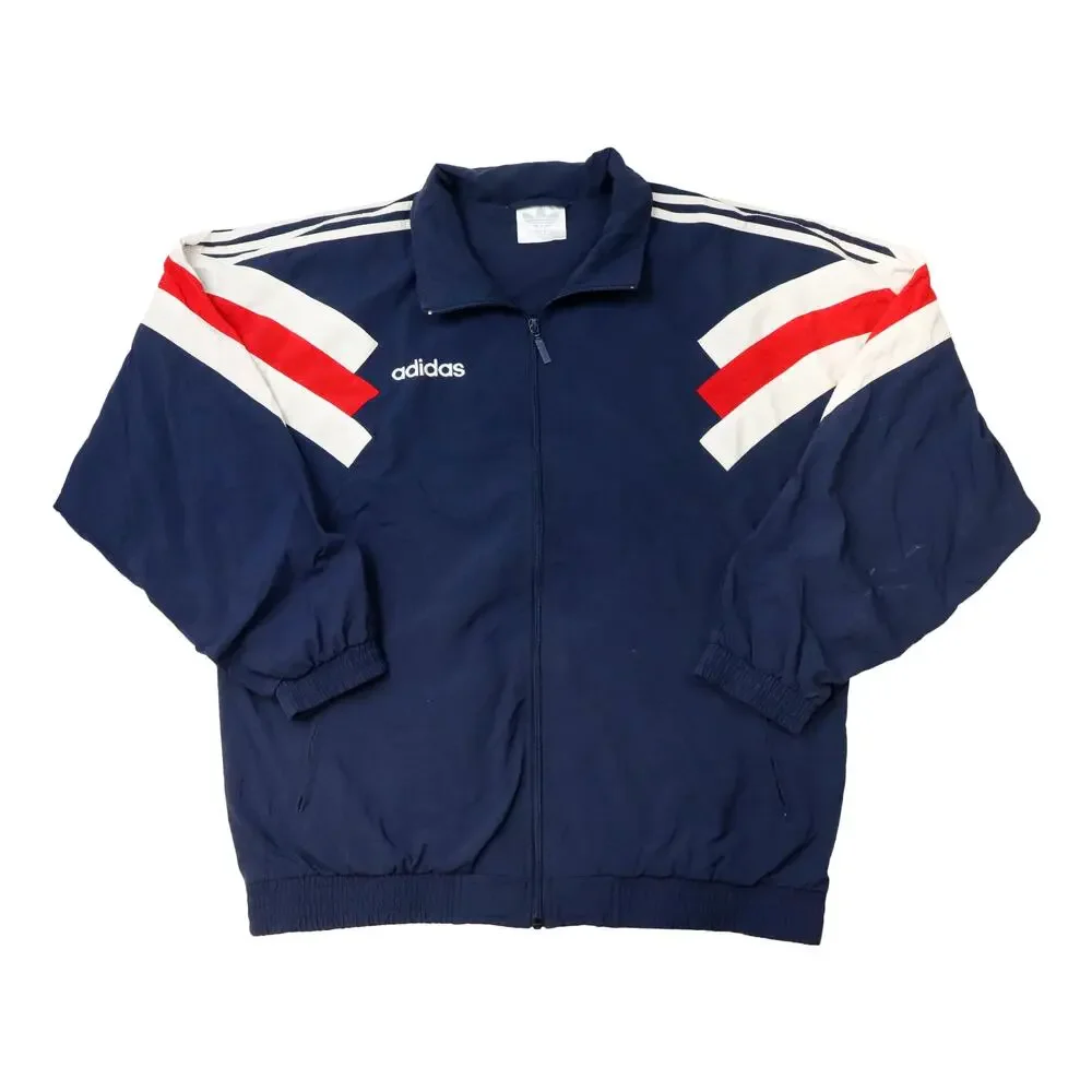 Vintage Adidas Navy Blue Track Suit Jacket and Pants Size XXL - Picture 1 of 10